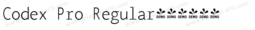 Codex Pro Regular字体转换